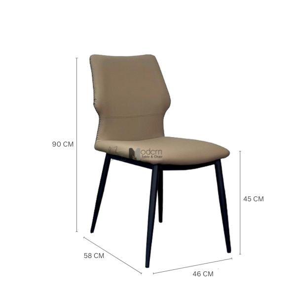 Ghế ăn có nệm chân sắt LUX32A-P