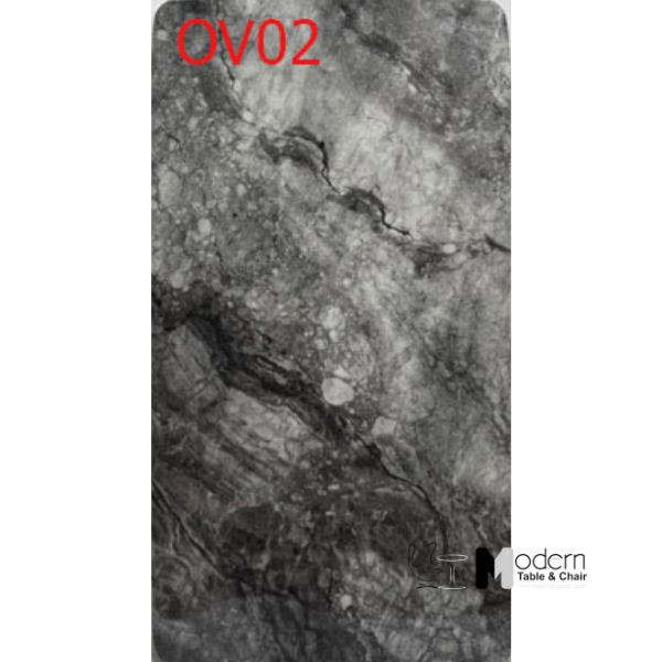 Bàn ăn chữ nhật 1m6 mặt đá vi tinh thể sang trọng TN Luxury 5B-160E