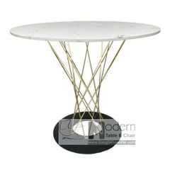 Bàn cafe mặt đá chân mạ vàng CYCLONE D-08E