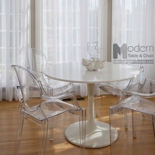 Bàn tròn tiếp khách composite TE TULIP-08S