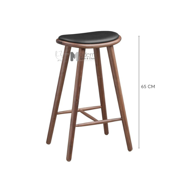 Ghế ngồi bàn đảo bếp gỗ có nệm NAPOLI-65P