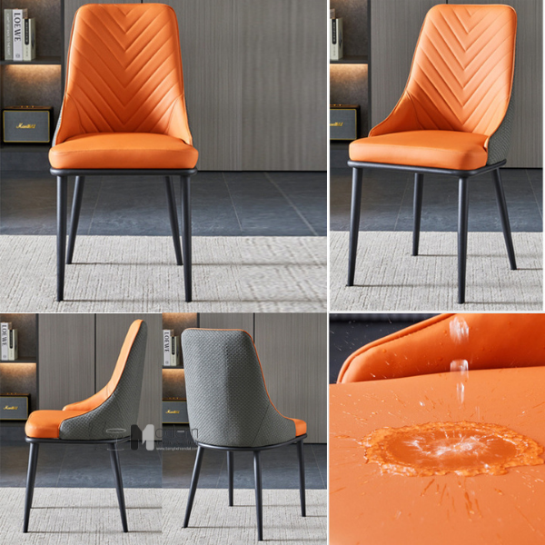 Bộ bàn ăn chữ nhật 1m2 mặt đá TN1227-12E_ ECO 15A-P