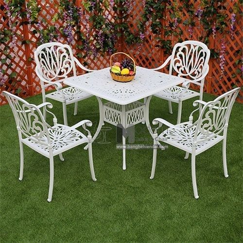 Bàn vuông nhôm đúc ngoài trời TE2004-80A