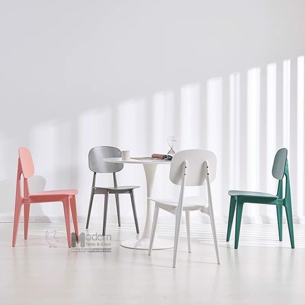 Ghế cafe nhựa đúc nguyên khối BUNNY-S