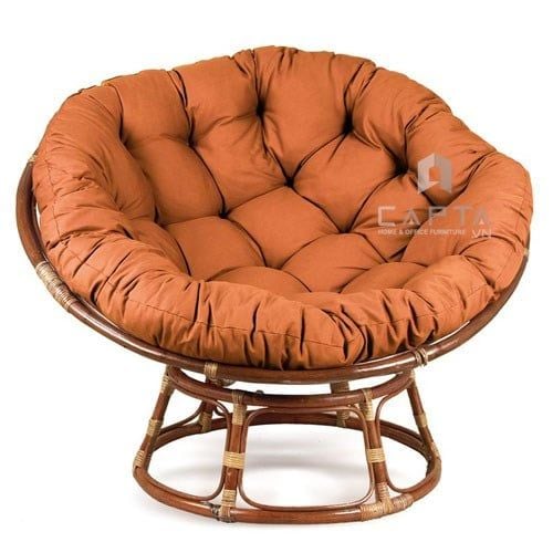 Ghế thư giãn khung tròn nệm dày PAPASAN