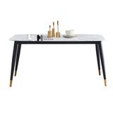 Bộ bàn ăn chữ nhật mặt đá SALA-14E_ECO 10A