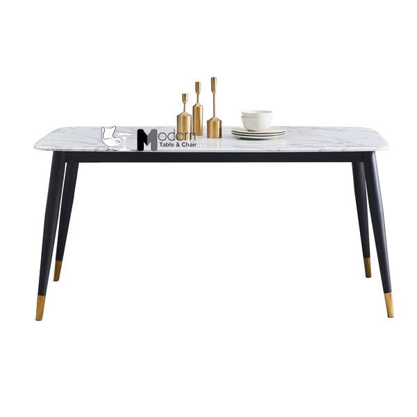 Bộ bàn ăn chữ nhật mặt đá SALA-14E_ECO 10A