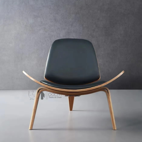 Ghế thư giãn gỗ uốn cong Shell Chair
