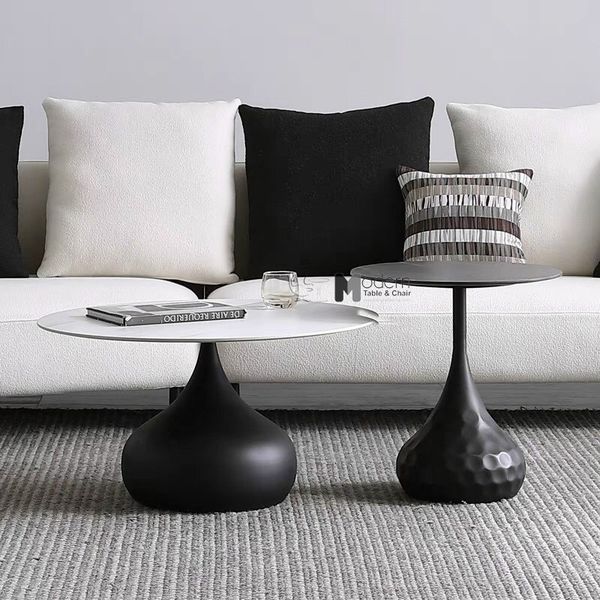 Bộ bàn trà đôi mặt đá hiện đại TS0952/47-75E