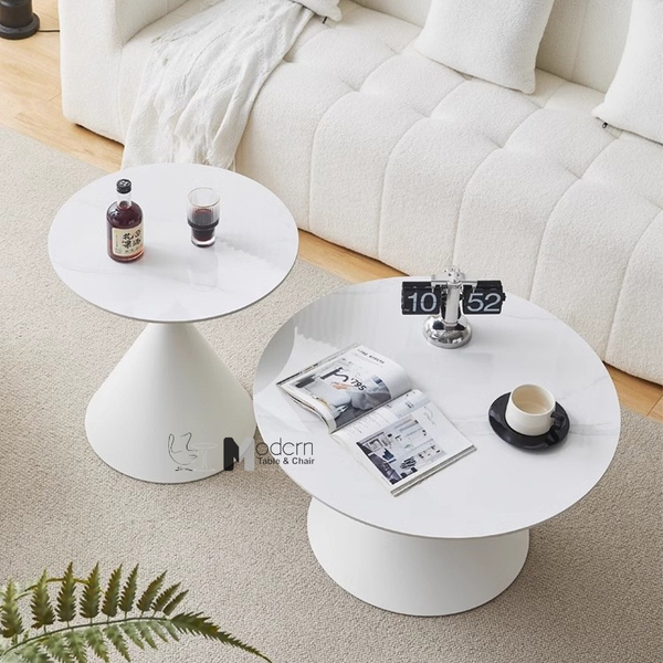 Bộ bàn sofa đôi mặt đá chân nón SL TS0964/65-58E