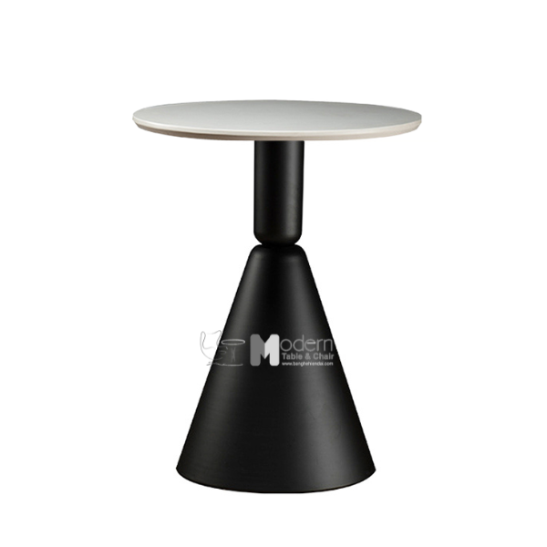 Bàn cafe tròn 60 chân sắt trụ TE KORIN-06W