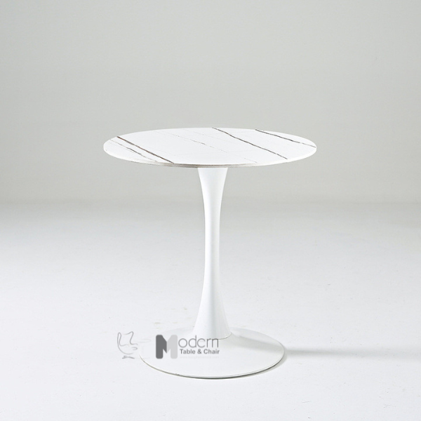 Bàn tiếp khách mặt đá tròn TE TULIP 2-08E3