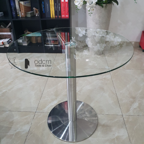 Bàn tiếp khách tròn mặt kính TE1504-08G Bàn tiếp khách tròn mặt kính TE1504-08G