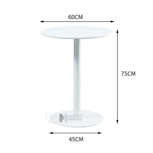 Bàn tiếp khách mặt MDF tròn TE1542-06W