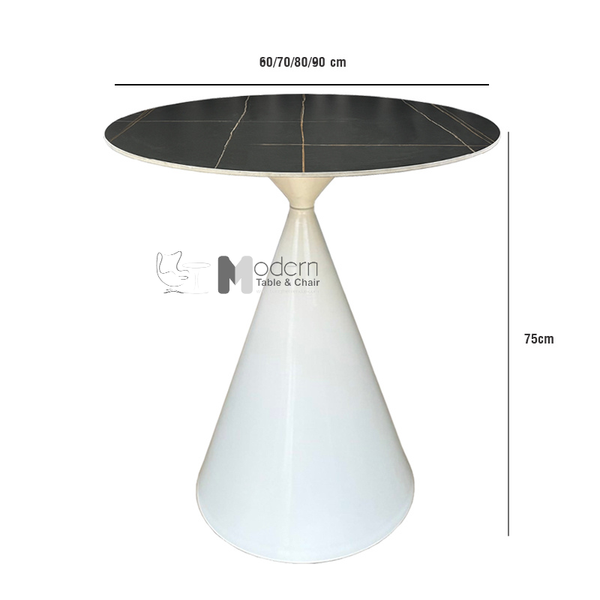 Bàn cafe outdoor mặt đá tròn TE1547-06E