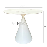 Bàn cafe mặt đá 80 chân nón TE1547-08E