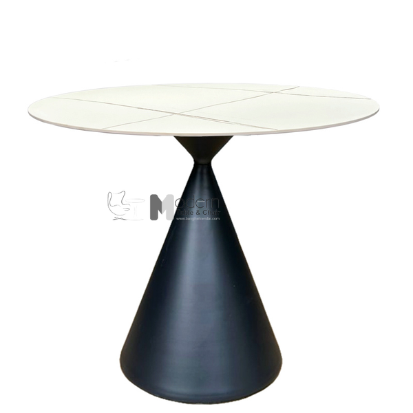 Bàn cafe mặt đá 80 chân nón TE1547-08E