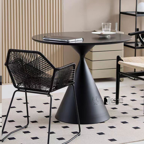 Bàn tròn 80 mặt MDF tiếp khách TE1547-08W