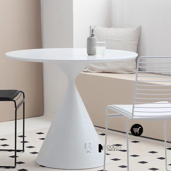 Bàn tròn 80 mặt MDF tiếp khách TE1547-08W