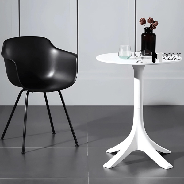 Bàn tiếp khách nhựa đúc mặt 65cm chắc chắn TE1550-65S