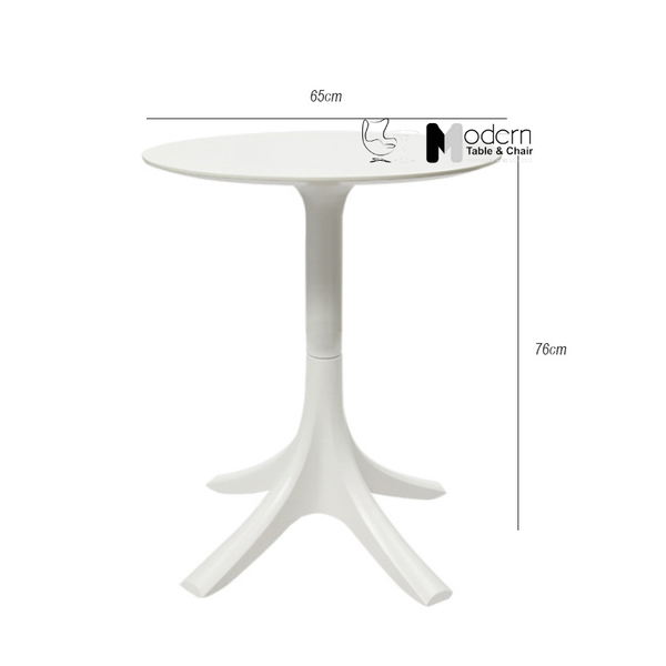 Bàn tiếp khách nhựa đúc mặt 65cm chắc chắn TE1550-65S