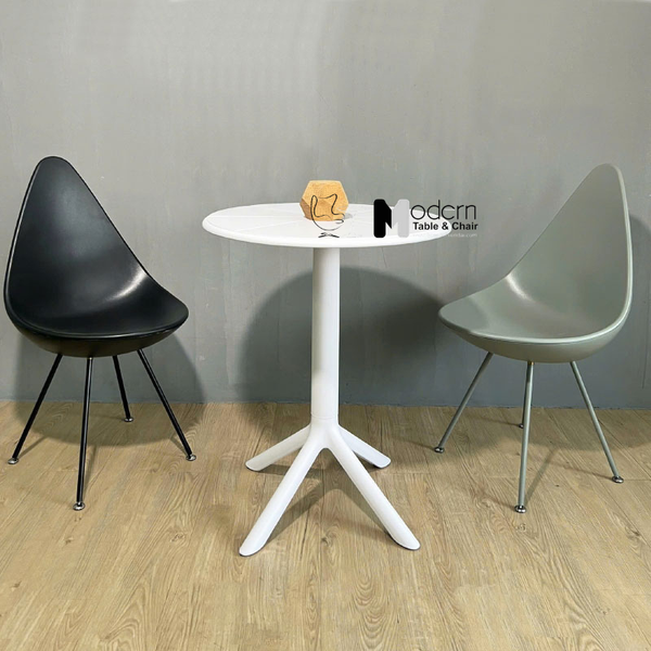 Bàn tiếp khách nhựa đúc mặt 65cm chắc chắn TE1550-65S