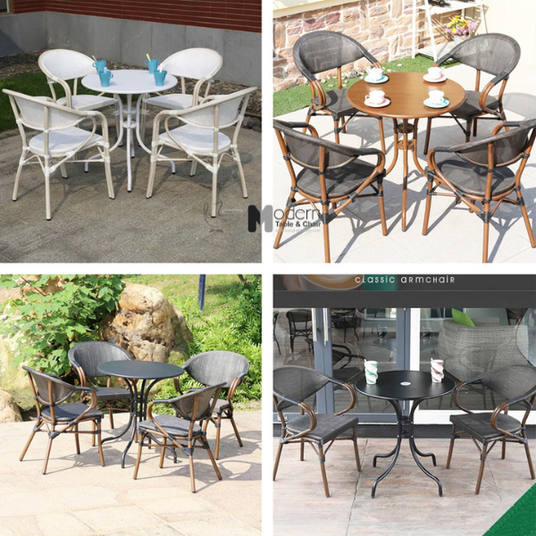 Bàn cafe tròn 70 mặt thép carbon TE2012-70A