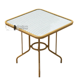 Bàn cafe vuông mặt kính TE2014-80A