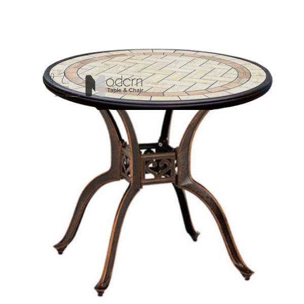 Bàn cafe  mặt đá 80 sân vườn TE2017-83A