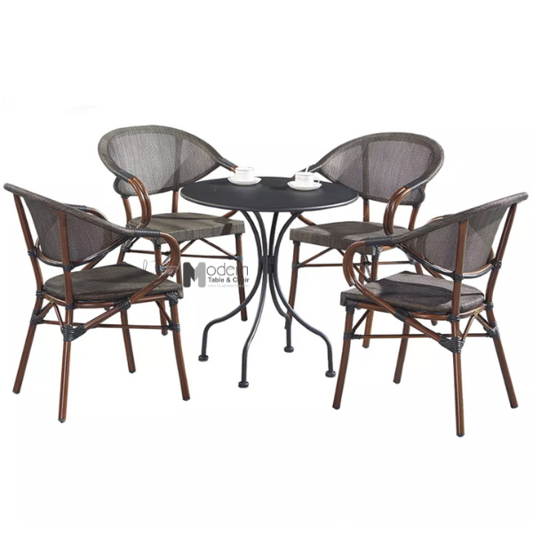 Bàn cafe sân vườn mặt tròn TE2021-07T