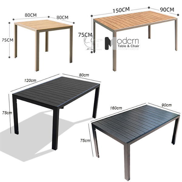 Bàn ăn sân vườn dài 1m5 TE2031-150A