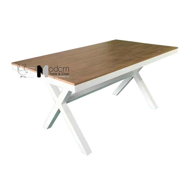 Bàn nhà hàng 1m4 chân chéo TE2035-140A