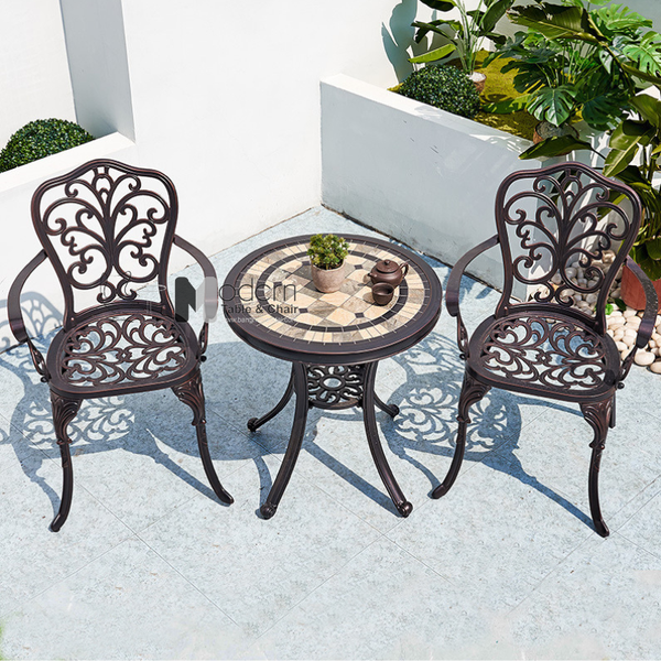 Ghế ăn nhôm đúc cổ điển CC2037A