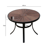 Bàn ăn ngoài trời tròn 1m TE2041-100A