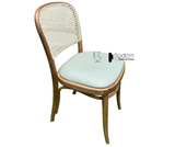 Ghế gỗ nhà hàng lưng mây đan có nệm THONET 1A-P