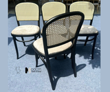 Ghế gỗ nhà hàng lưng mây đan có nệm THONET 1A-P