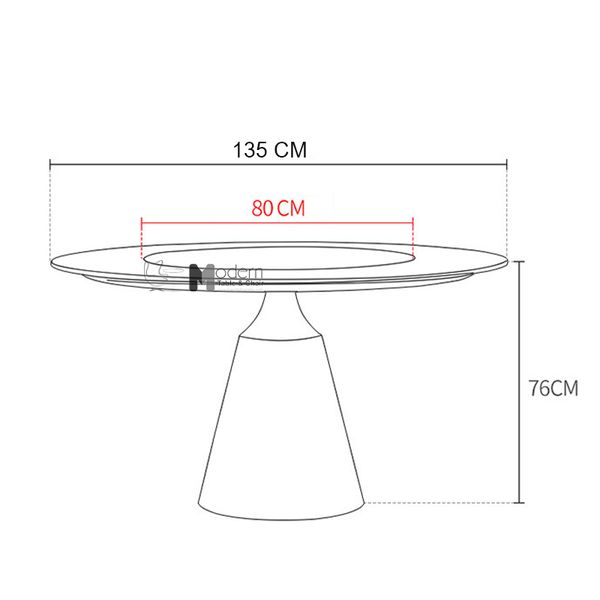 Bộ bàn ăn tròn chân trụ mạ màu vàng 4 ghế nệm lưng cao nhập khẩu