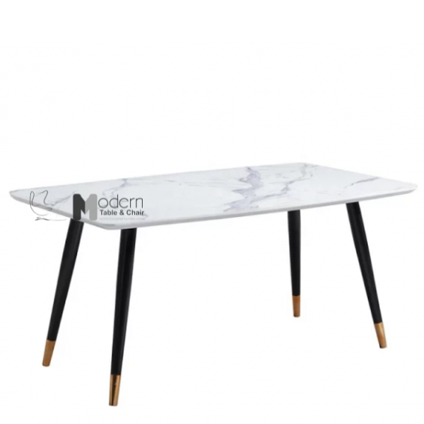 Bàn ăn 1m4 mặt đá chân sắt TN SALA-14E