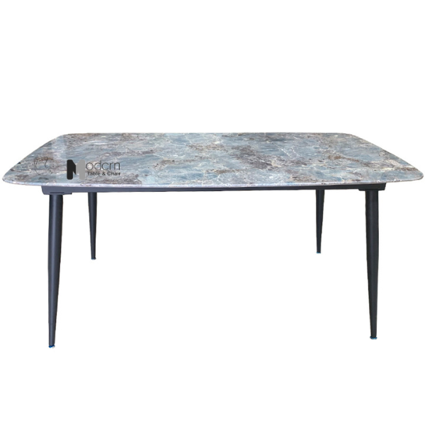 Bàn ăn chữ nhật 1m6 mặt đá TN1226-16E3