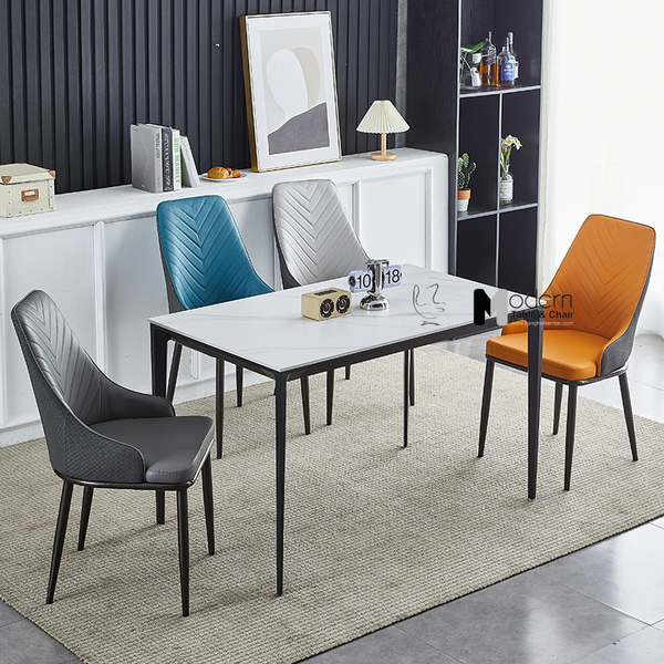 Bàn ăn chữ nhật 1m2 mặt đá TN1227-12E