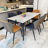 Bộ bàn ăn 1m4 6 ghế đệm TN1227-14E_ECO 4A-P