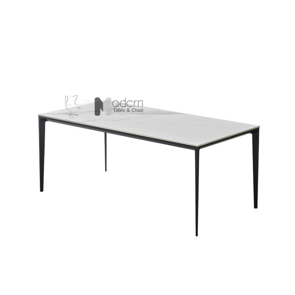 Bàn ăn 1m6 mặt đá chân sắt TN1227-16E