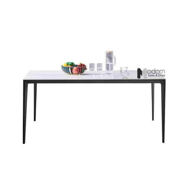 Bàn ăn 1m6 mặt đá chân sắt TN1227-16E