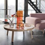 Bàn sofa gỗ OAK mặt tròn TS MUUTO-07