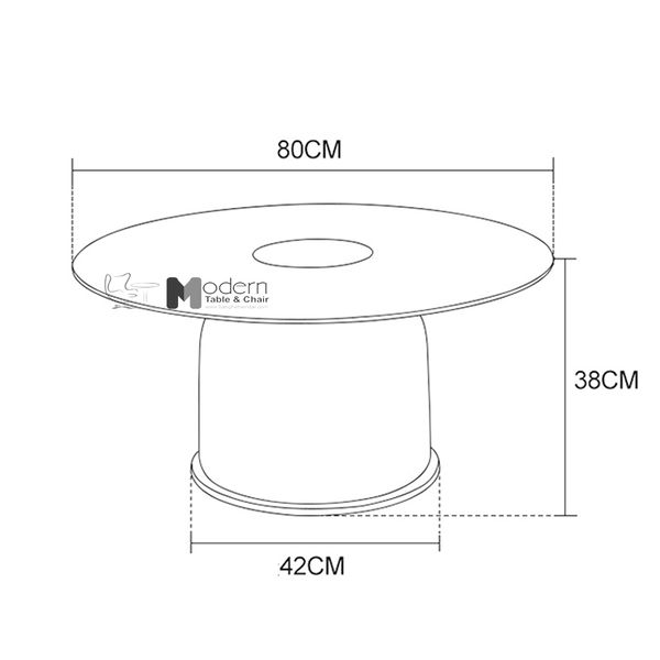 Bàn sofa tiếp khách mặt đá TS0955-08E