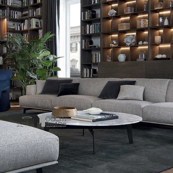 Bàn trà đôi mặt đá phiến tròn SL TS0961