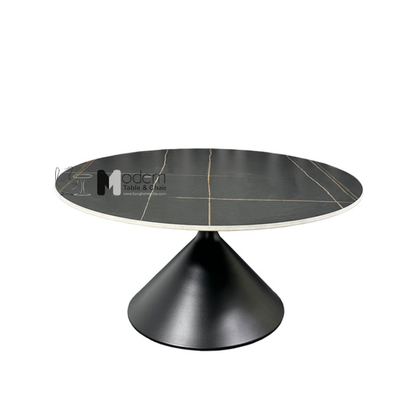 Bàn trà thấp tròn 70 mặt đá TS0964-07E