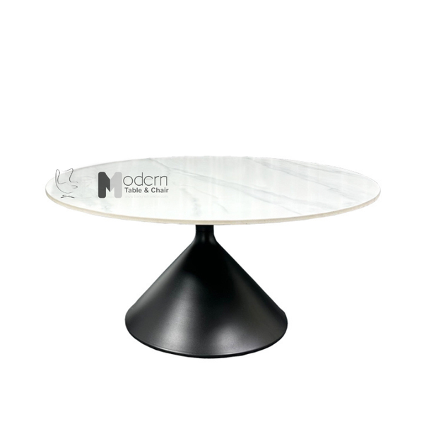 Bàn trà thấp tròn 70 mặt đá TS0964-07E