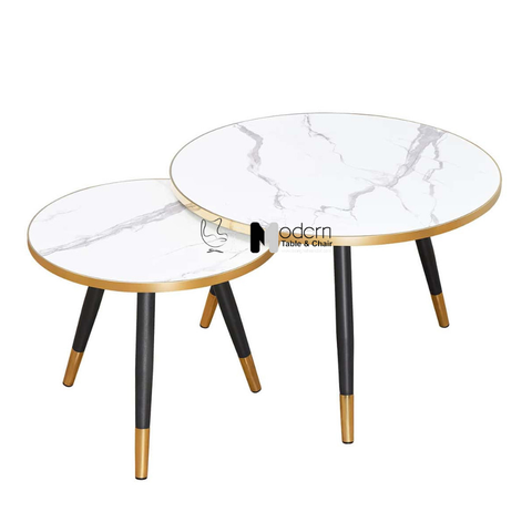 Bộ bàn trà tiếp khách mặt vân đá sang trọng TS0975-75S