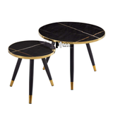 Bộ bàn trà tiếp khách mặt vân đá sang trọng TS0975-75S